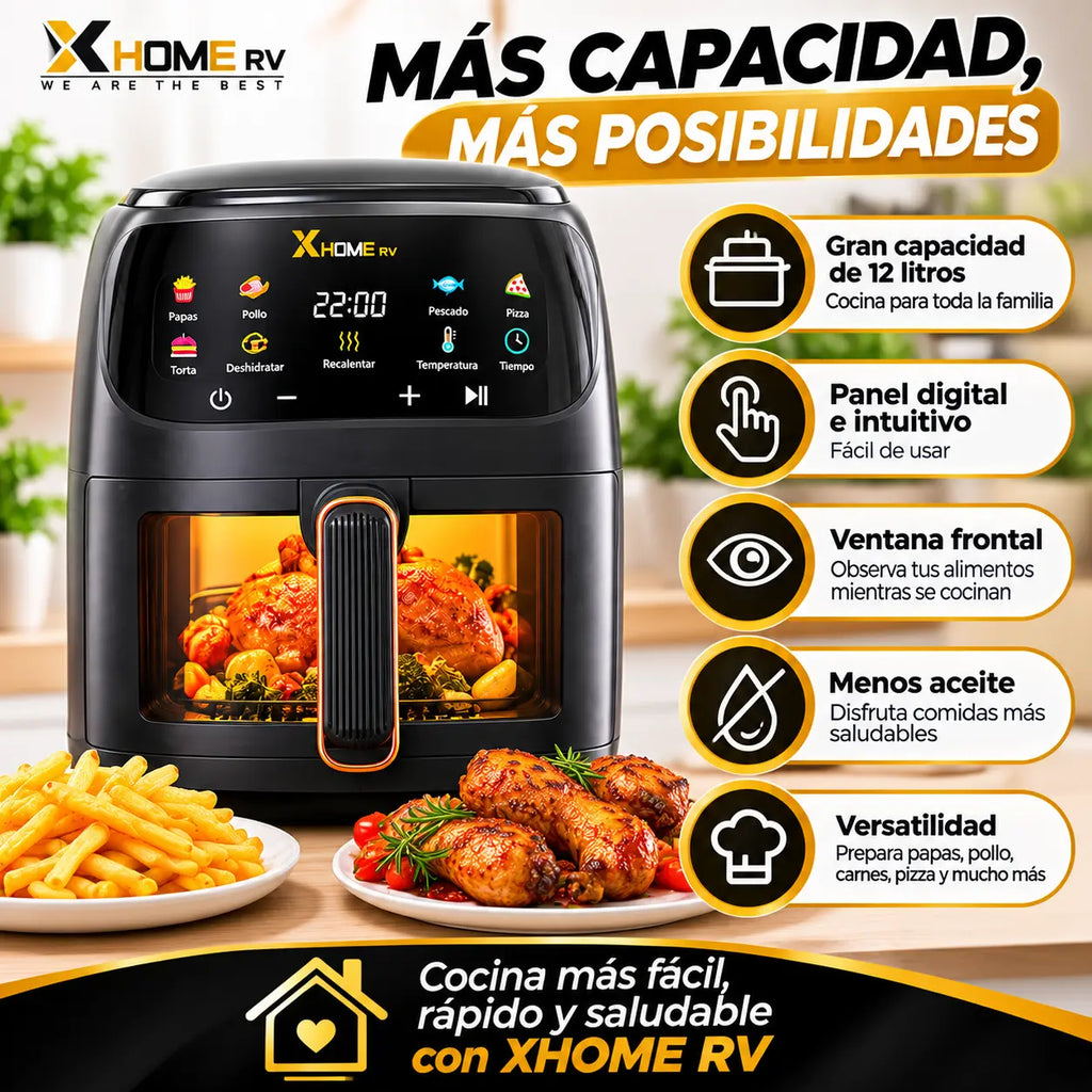A252 Freidora de Aire Xhome Rv 12 Lt