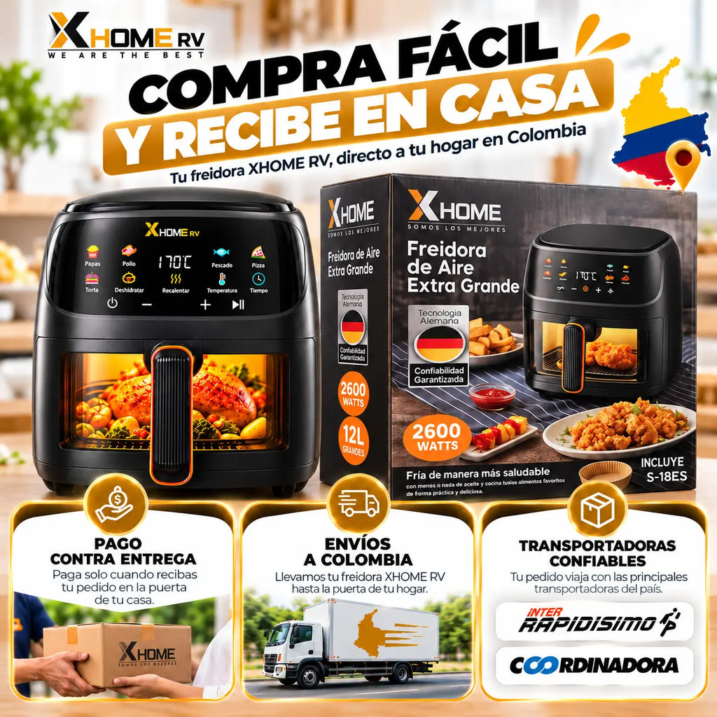 A252 Freidora de Aire Xhome Rv 12 Lt