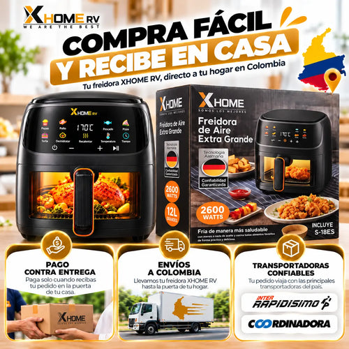 A252 Freidora de Aire Xhome Rv 12 Lt